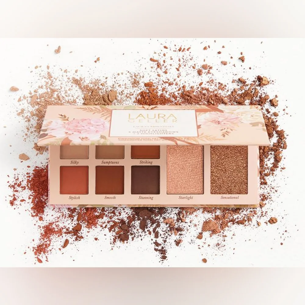Laura Geller Soft Satins 6 Matte Eyeshadows + 2 Highlighters, 6x 4.8g/2x 6g